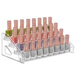 Suport pentru lacuri/ oje de unghii din acril cu 4 nivele STM01BB Transparent